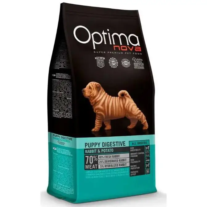 Optima Nova Puppy Digestive Grain Free Conejo y Patata para Perros Pienso para Perros