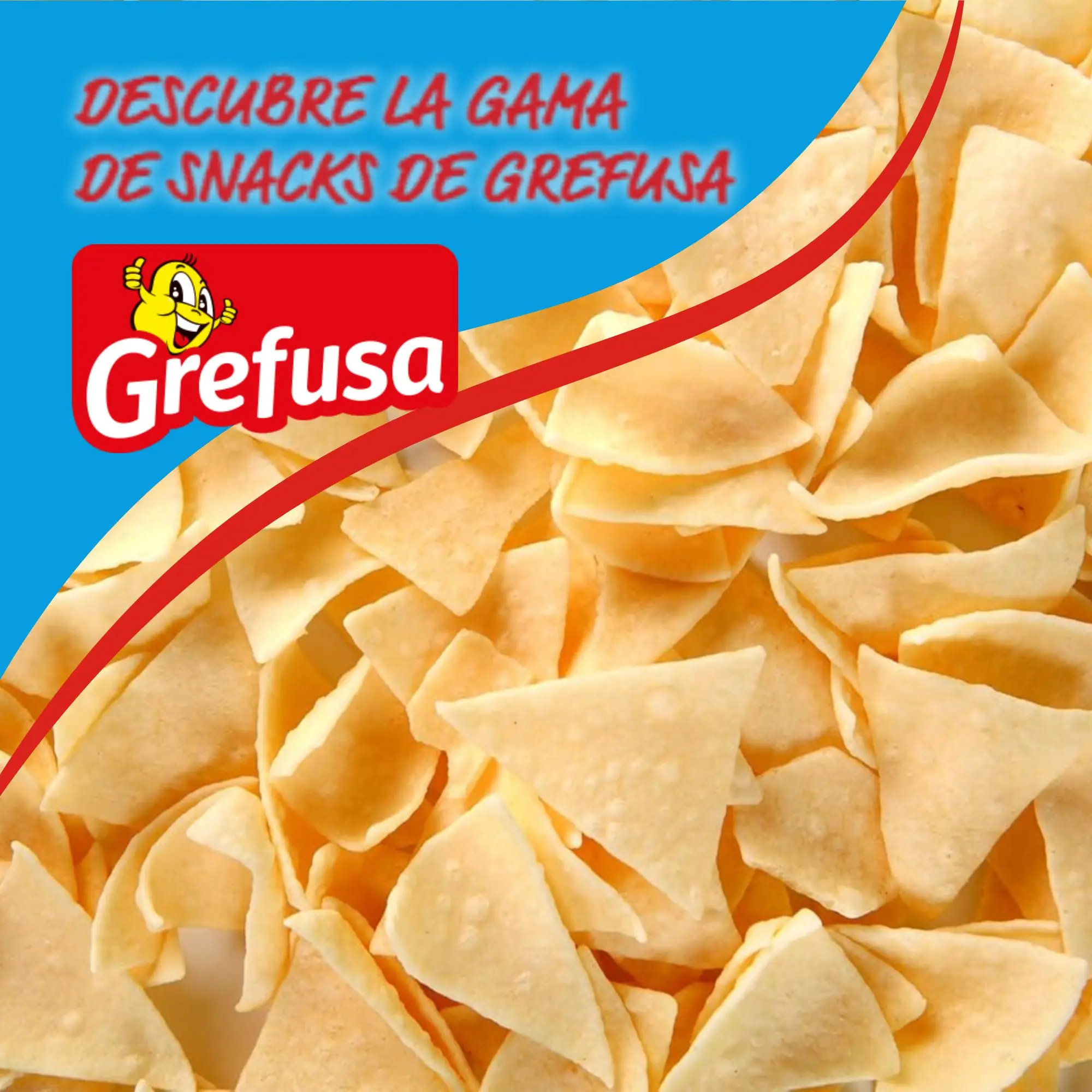 Grefusa papadelta snack ham flavor pack – pack of 8 individual bags of triangular potatoes – crispy snack – ideal for snacking – bag 73g x 8