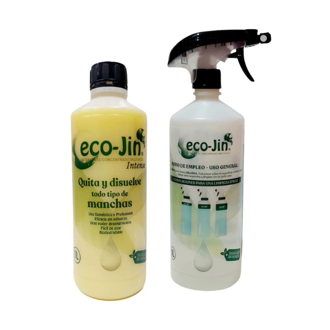ECOJIN INTENSE ORIGINAL DE LABONCLER + difusor. Limpieza eficiente y respetuosa con el medio ambiente - Limpiador multiusos ECOJIN ORIGINAL con aroma cítrico y jabón de Marsella, desengrasante y quitamanchas - LIMPIAYBRILLA. LIMPIADOR VIRAL