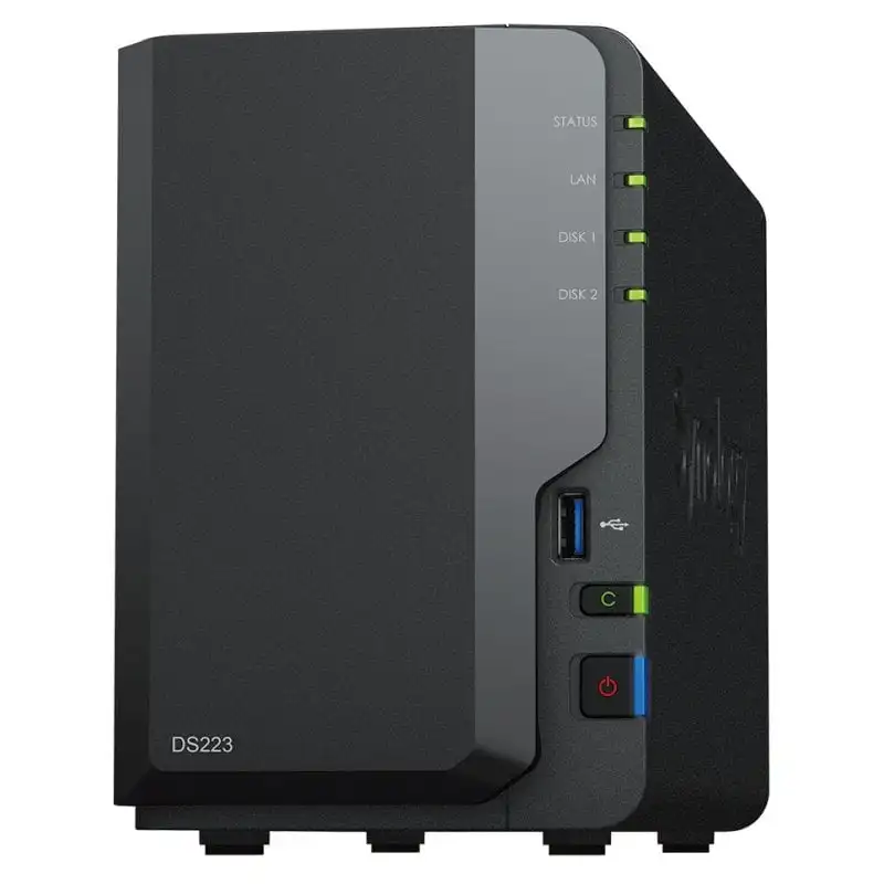 Synology diskstation ds223 - 2-bay nas server for centralization and data protection