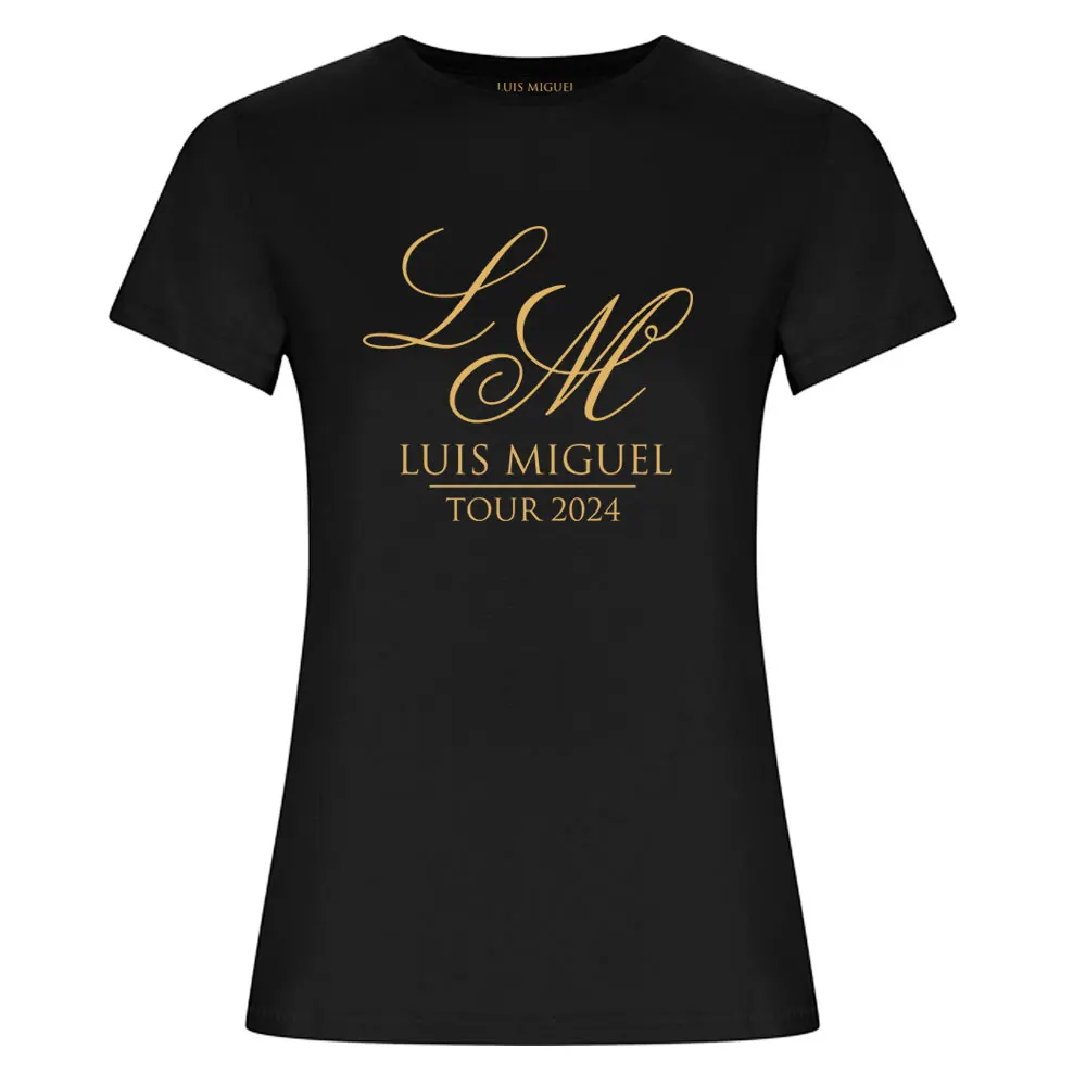 Luis Miguel Tour 2024 women's black T-shirt