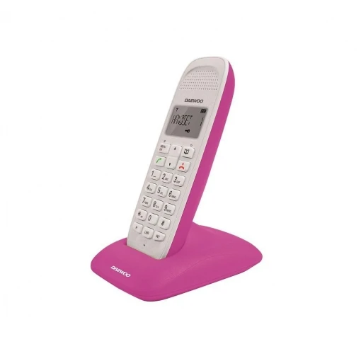 Dect Daewoo DTD-1250 White/Pink Phone (New)