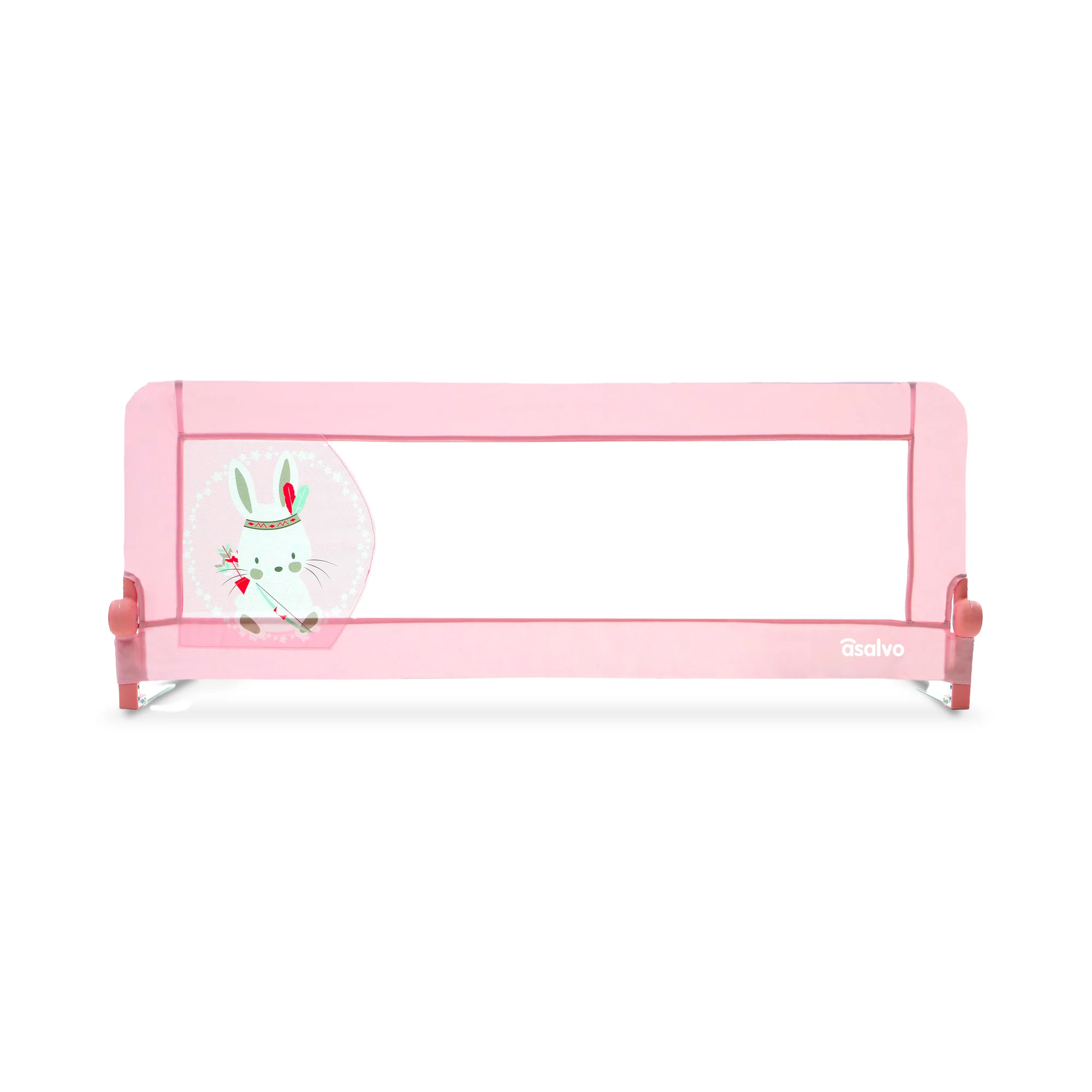 150cm 2-in-1 Rider Bed Barrier for Sleeper or Standard Pink Tippi Bunny Design-Greater Safety for Your Baby, Easy to Install and Washable