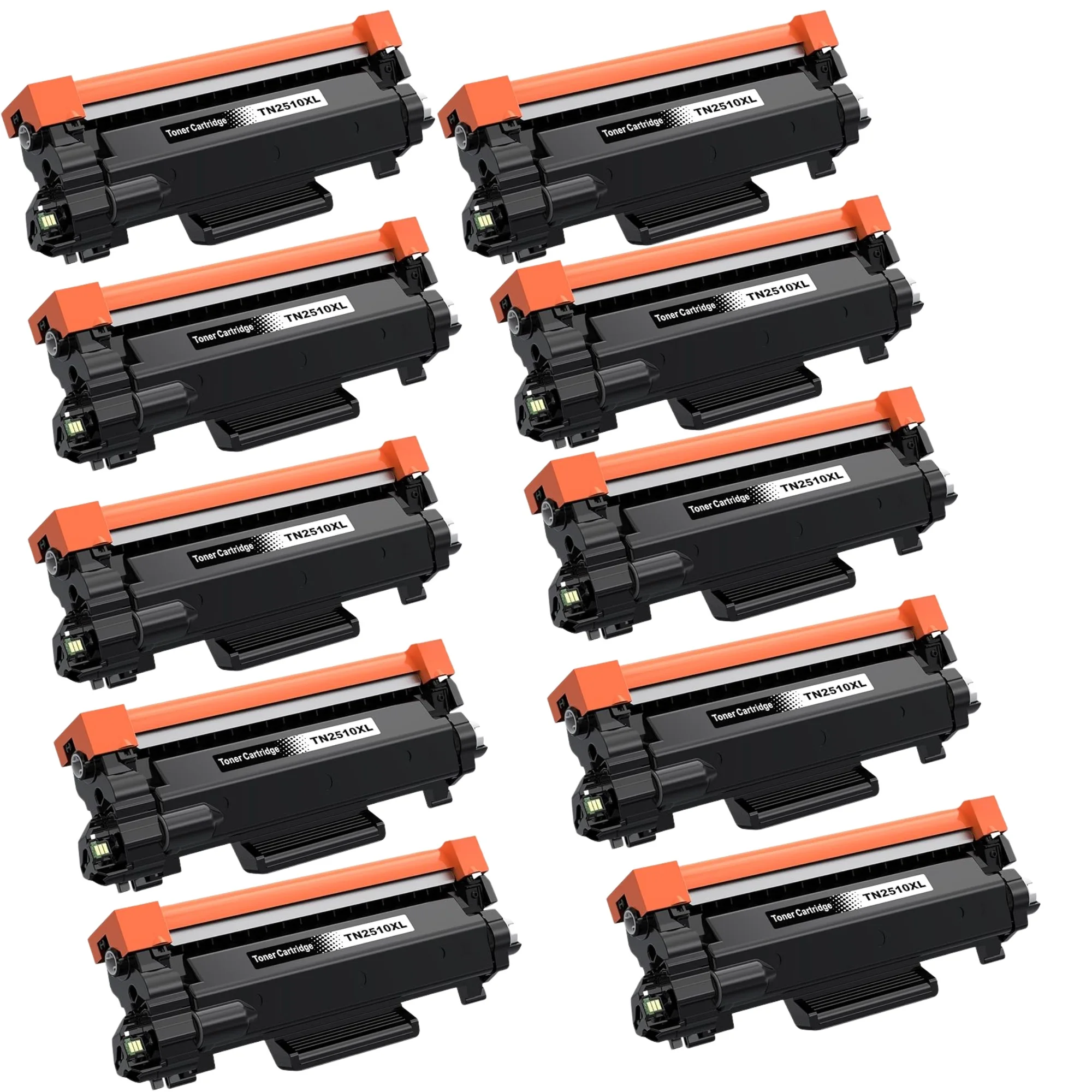 10 toner compatibles para Brother TN2510XL TN-2510 XL TN2510 XL alta capacidad