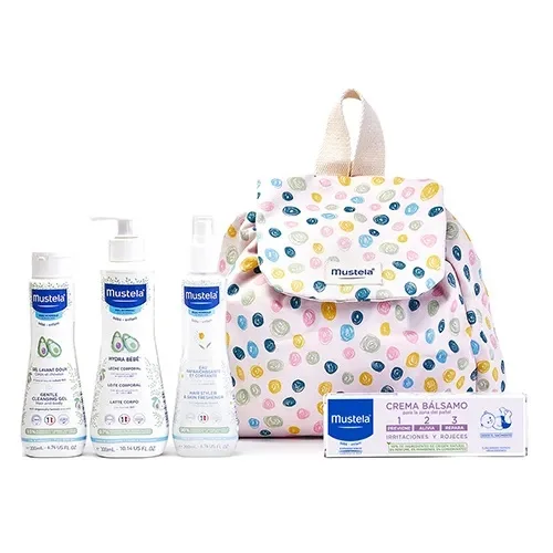 Mustela backpack Little Moments edition limited points Pink Blue