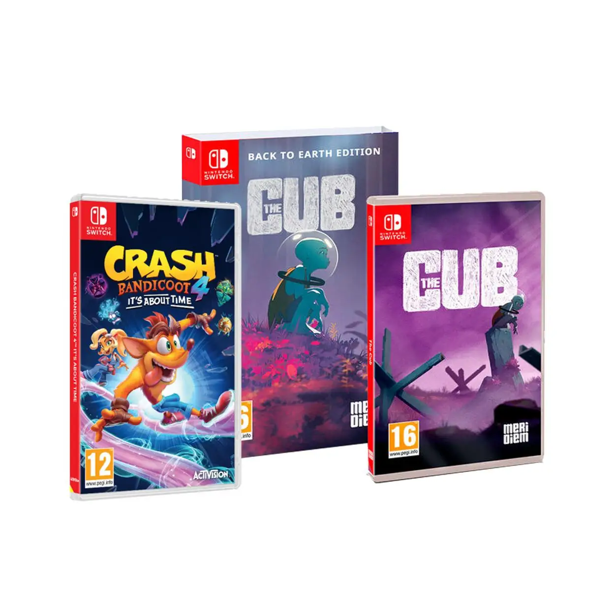 2X1 The Cub - Back to Earth Edition + Crash Bandicoot 4: It's About Time - Juego SWITCH - Version ESPAÑA
