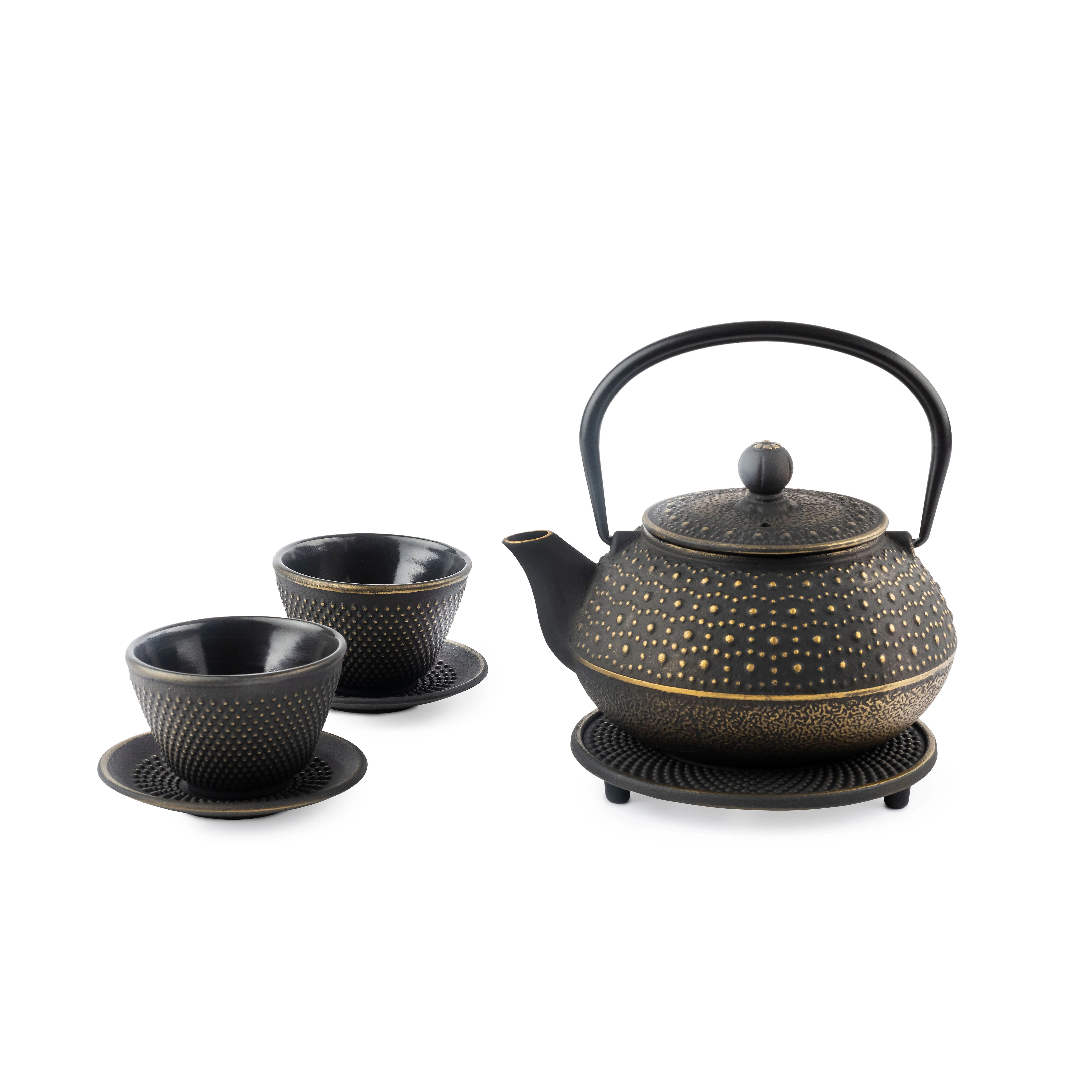 VIER Tetera Hakone de Hierro Fundido con Capacidad de 0.80 Litros y Diseño Tradicional