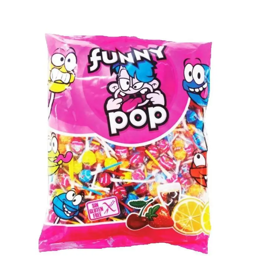 JL FUNNY POP ChupaChups - Caramelo Duro con Palo - Bolsa 200 Unidades