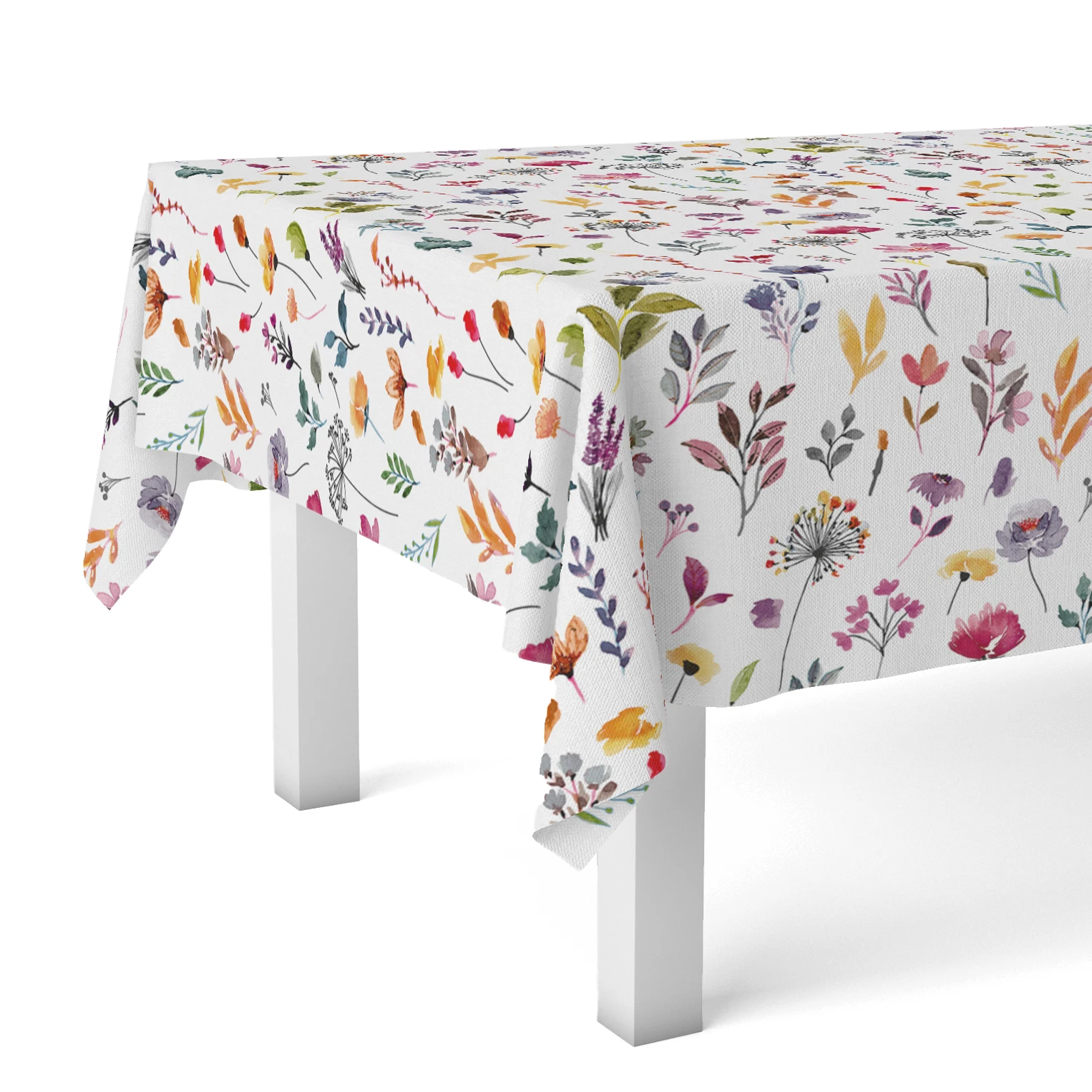 Valentia Home Mantel Hule Hortensia | Mantel Estampado Antimanchas | Mantel Repelente de Agua | Mantel Protección Mesa | Mantel al Corte para Comedor