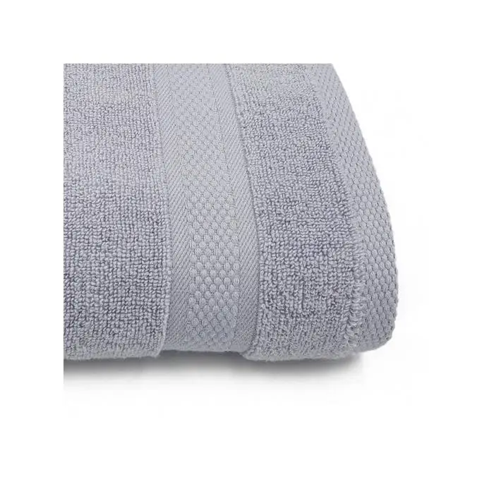 Toalla de baño, Gris,100% rizo de algodón, 550gr, suave, absorbente, tocador, lavabo, ducha, sábana. Premium