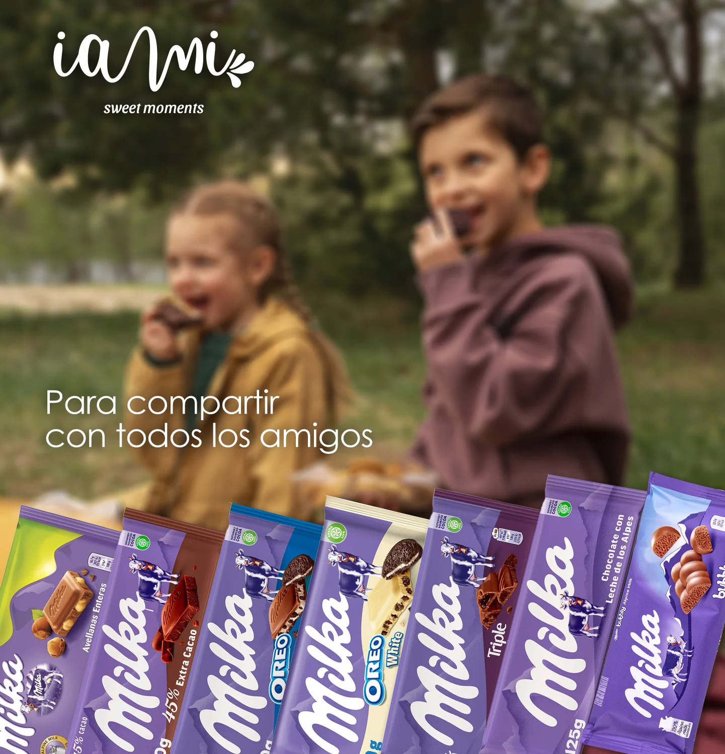 Chocolates Milka - Pack assortment of 14 tablets of Chocolate Milka. 7 varieties Chocolates Milka x 2 tablets. 45% Extra Cacao - Oreo White - Triple Chocolate-Bubbly-milk-hazelnuts-Oreo…