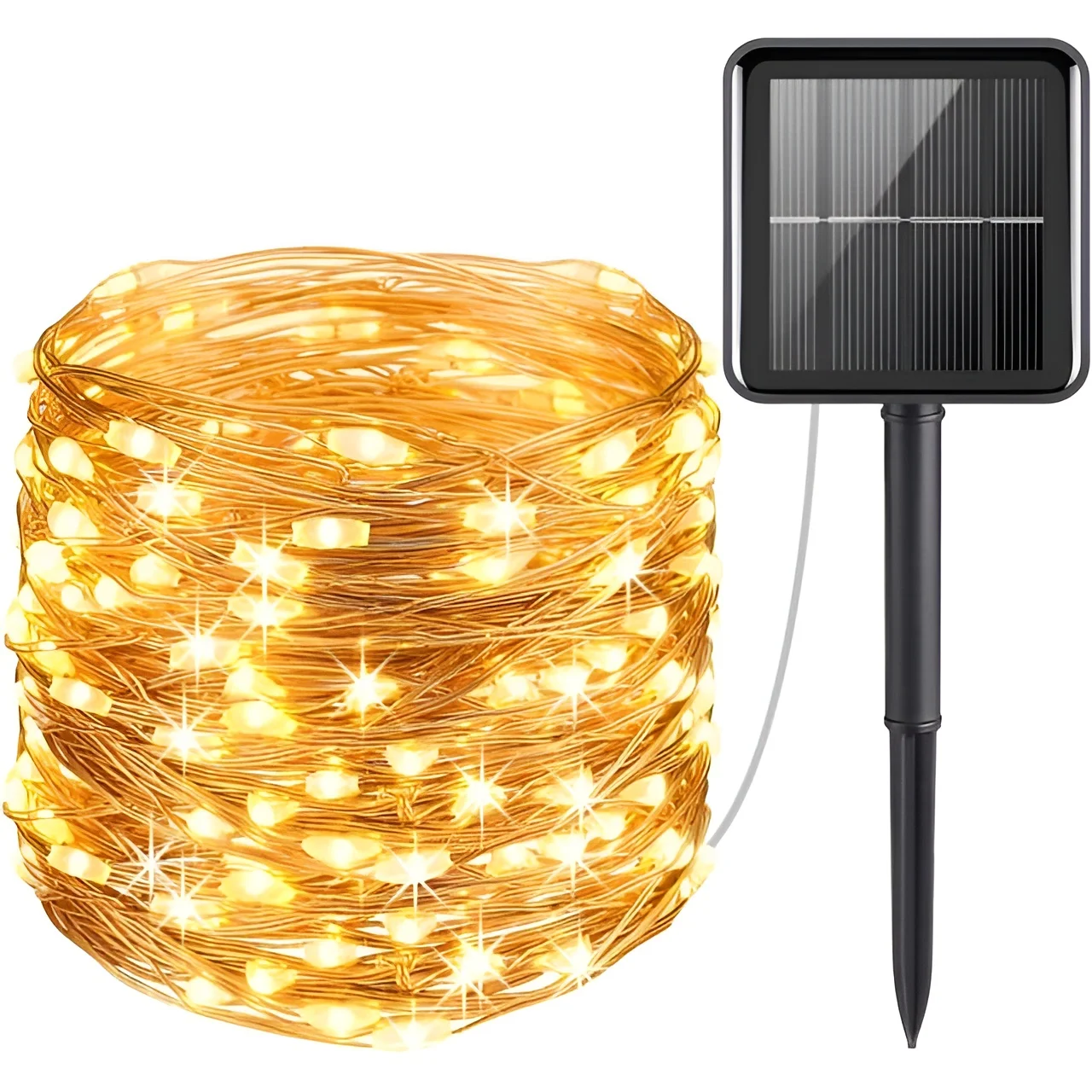 Guirnalda de Luces Solares 100 LED 10M 3000K - BEL AIR HOME