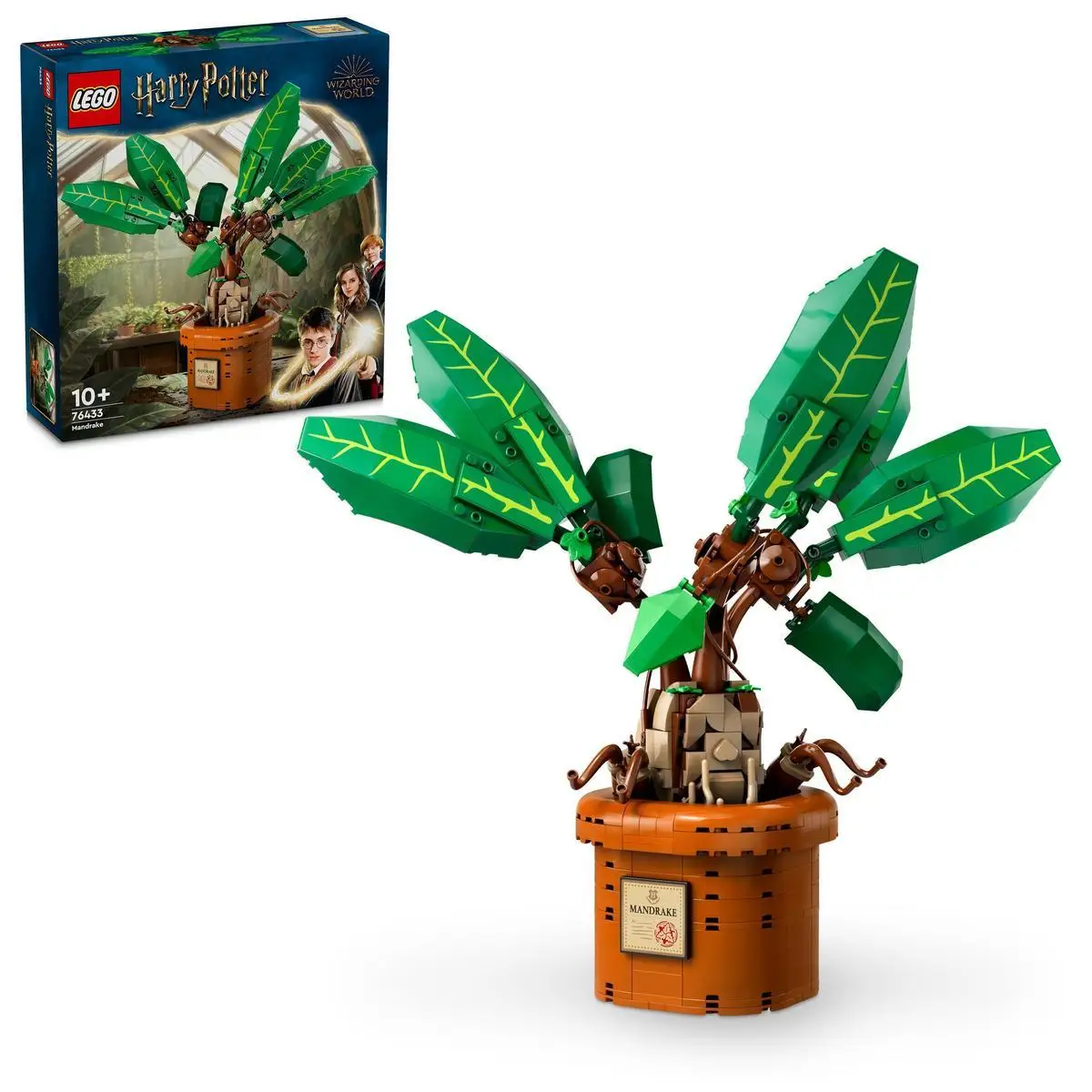 LEGO 76433 Harry Potter Mandrake figure toy and pot magic gift for boys and girls