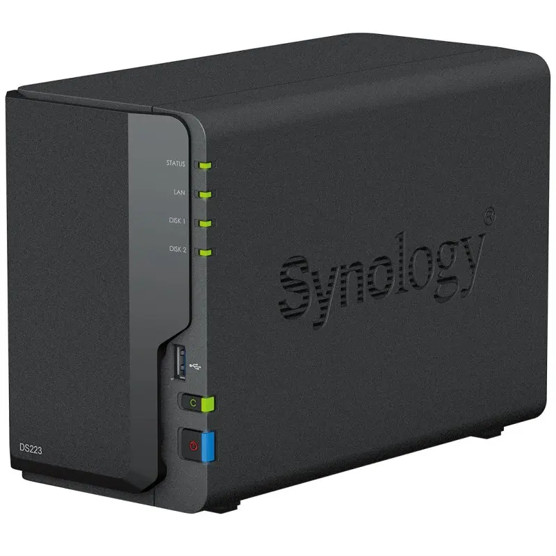 Synology diskstation ds223 - 2-bay nas server for centralization and data protection