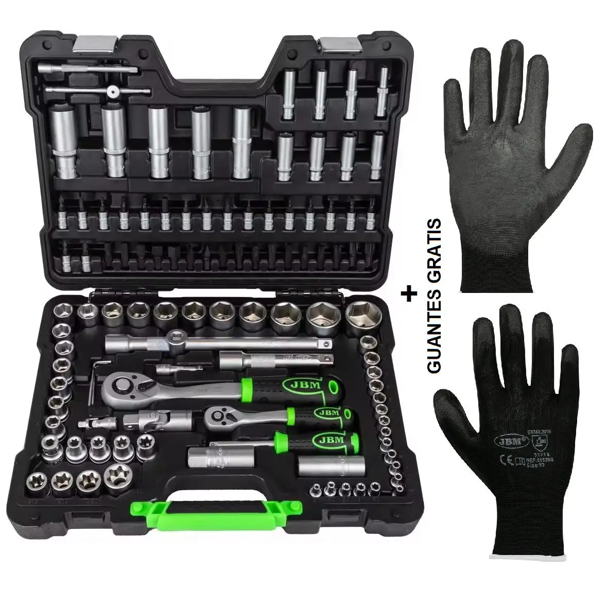 No sale error price professional tool case 108 p. Hexagonal cups zinc. Two ratchet one 1/4 and one 1/2 ''with long normal metric cups, including torx glasses and two spark plugs, with 18 heads for Tip Screwdriver