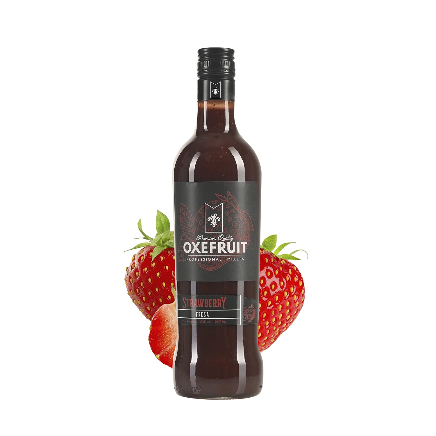 PURÉ DE FRESA Oxefruit - 70cl - Natural Sin Lactosa, Gluten y Vegano - Para repostería, coctelería, restauración y mucho más