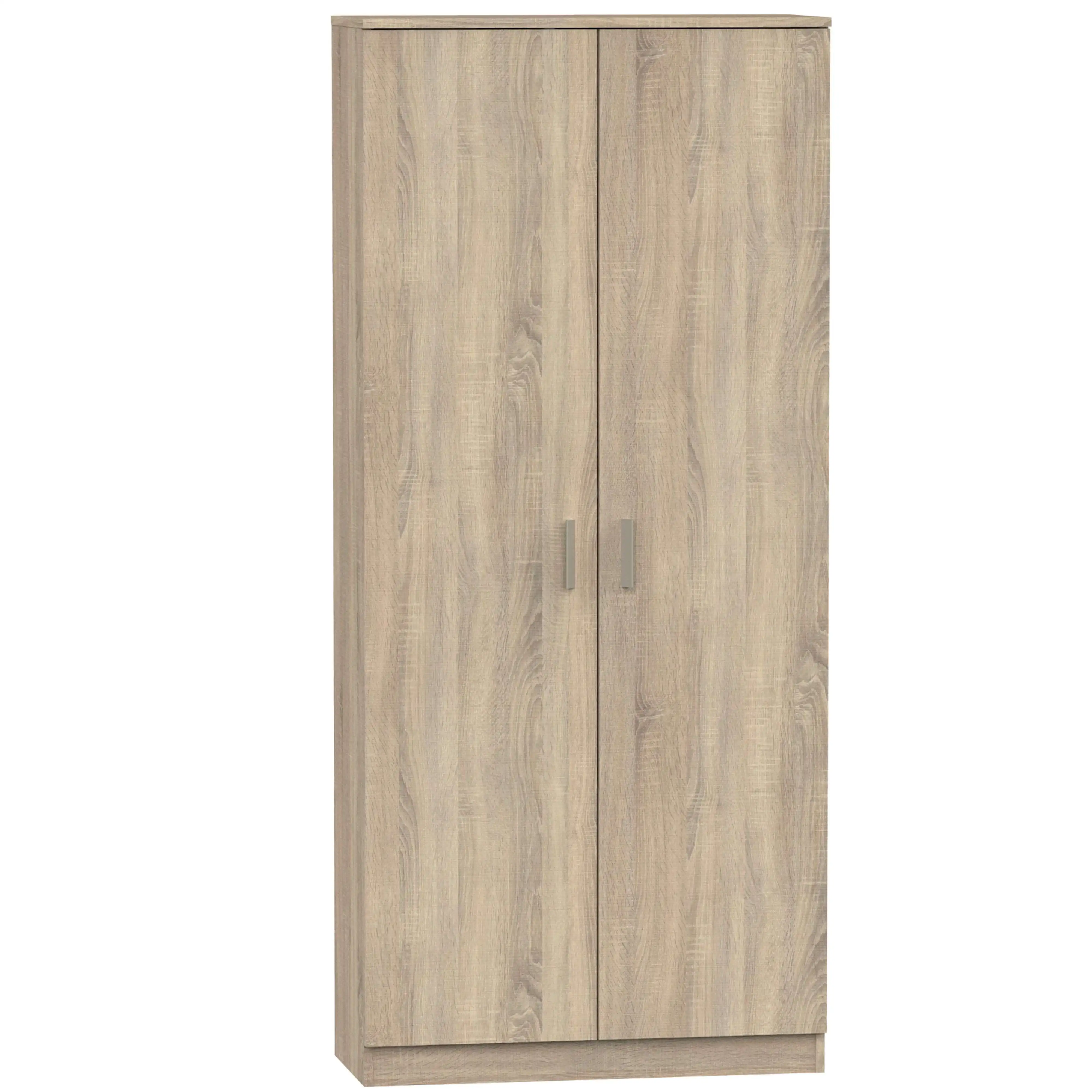 Miroytengo Armario Multiusos Escobero 1 Estante Superior regulable en Altura Color Roble Cambrian 180x80x35 cm