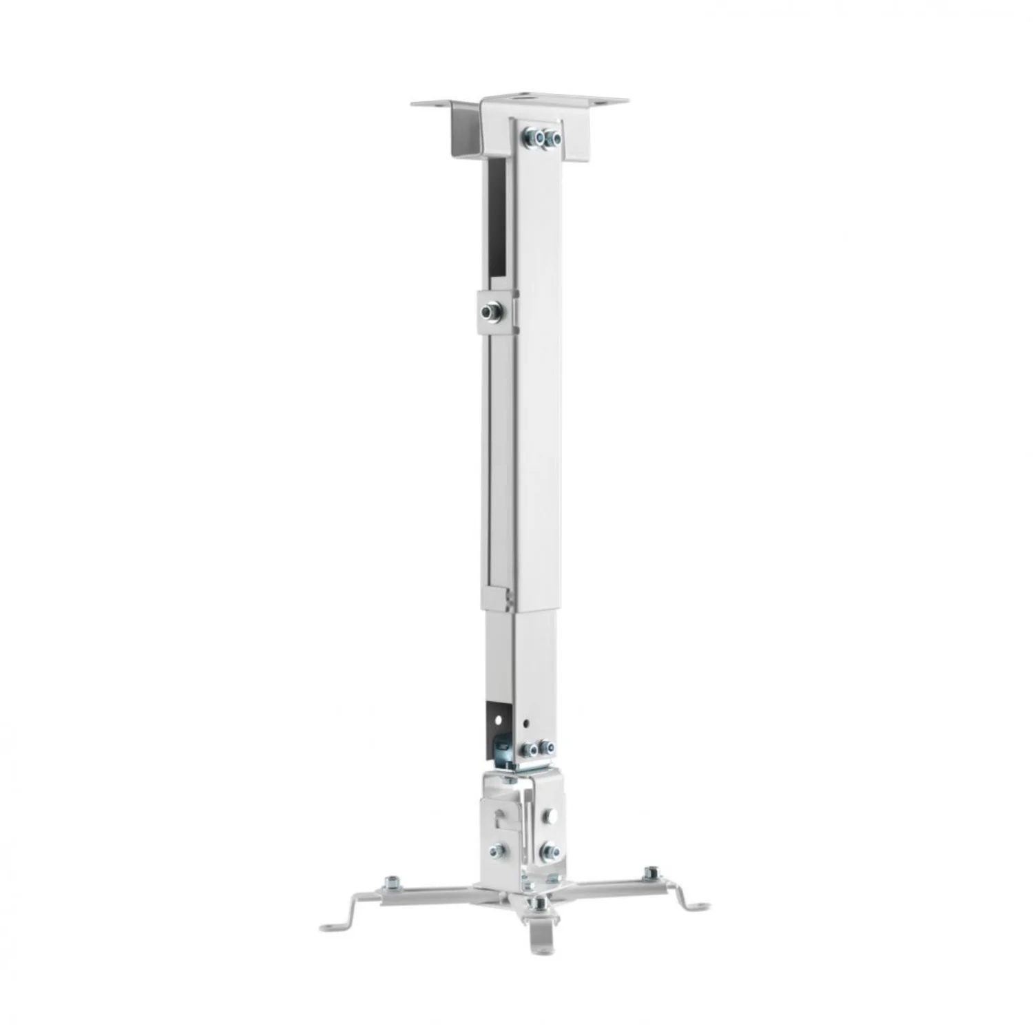 AISENS  – Soporte Universal Inclinable y Extensible de Techo / Pared para Proyector | Extensión Ajustable a 56cm | Sistema de Pasables | Carga Máxima: 20kg - Color: Blanco o Negro