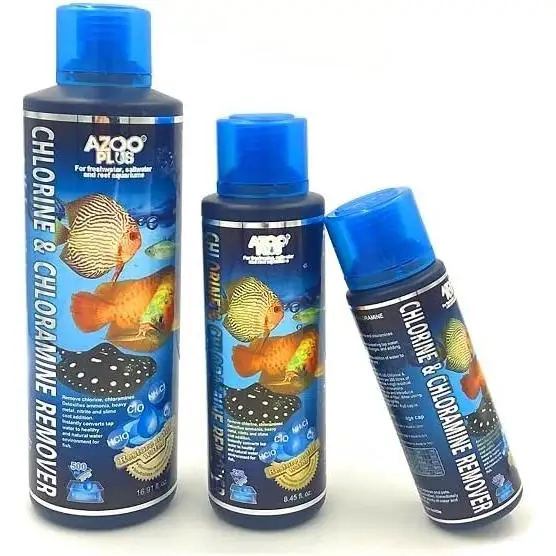 Azoo Cloro & Cloramine 60ml. Neutralizador de Cloro y Cloraminas. Acondicionador de agua de acuario. Anticloro para acuarios.