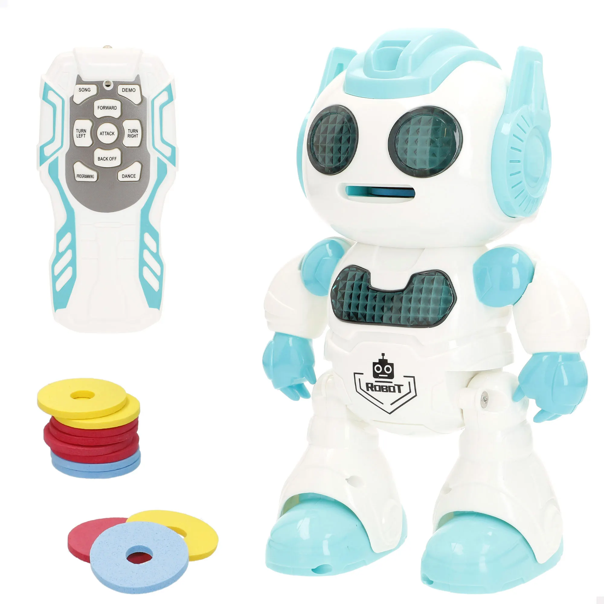 COLORBABY Smart Interactive 23 cm Light and Sound Robot Remote Control UFO Toy Multi-function Controller Robotics Remote Control robots Toys Children 3 Years Birthday Gift