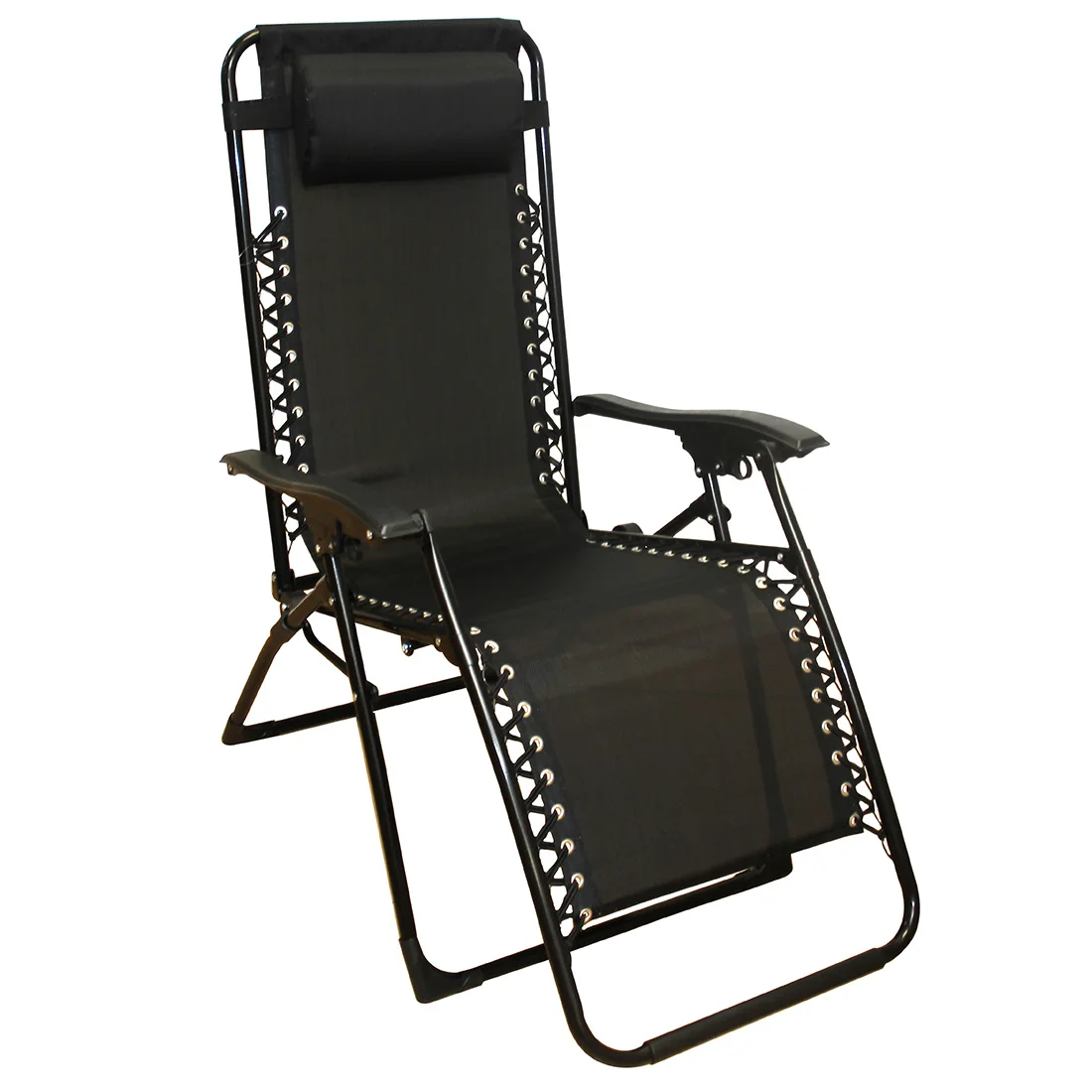 Acomoda Textil - Tumbona de Jardín Plegable y Reclinable. Hamaca con Cojín Cómoda y Resistente para Terraza, Camping y Patio 112x65x84 cm.