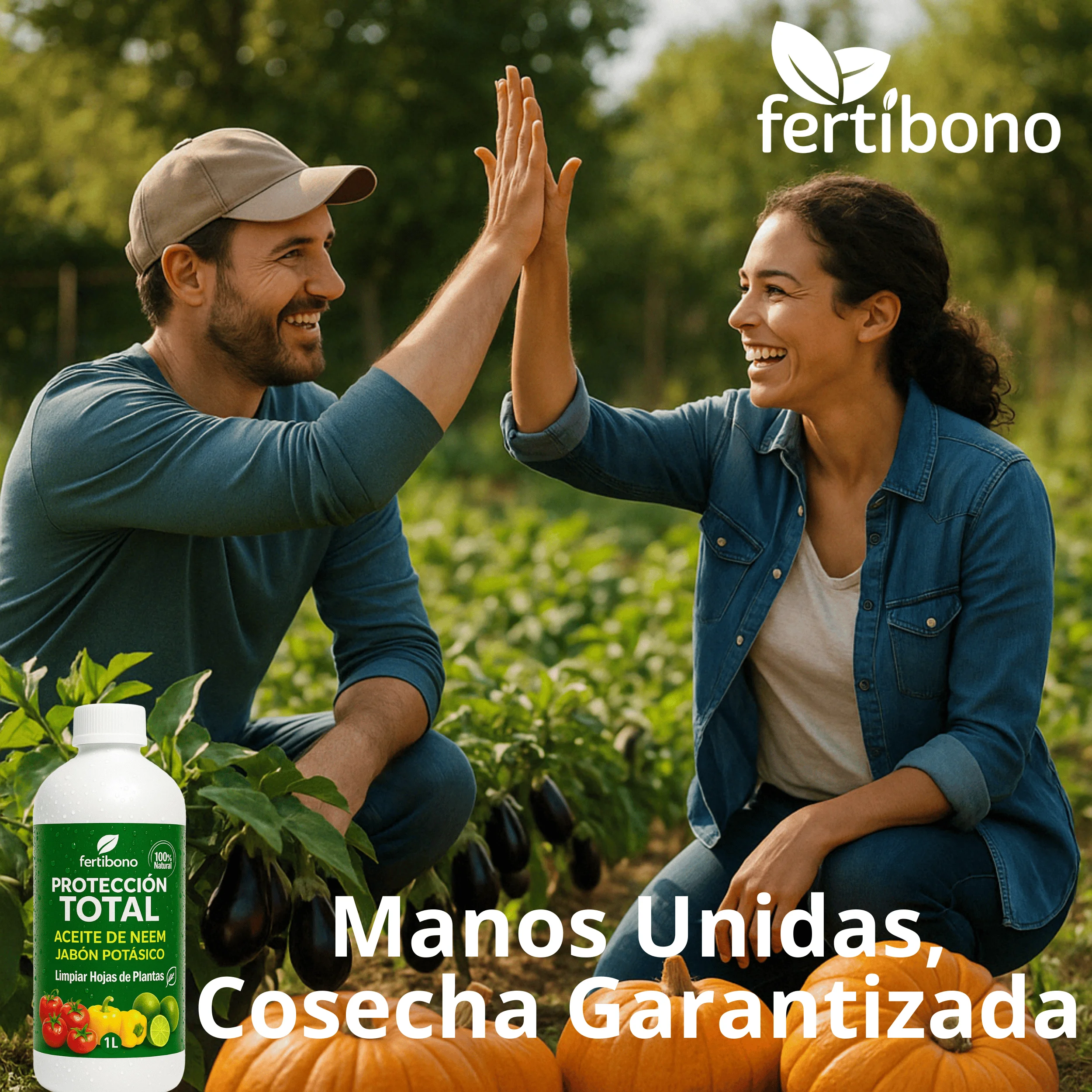 Fertibono total protection potassium soap and neem oil – 100% natural care for plants |   1l |   Strengthens, cleans and balances |   Ideal for organic gardens and gardens