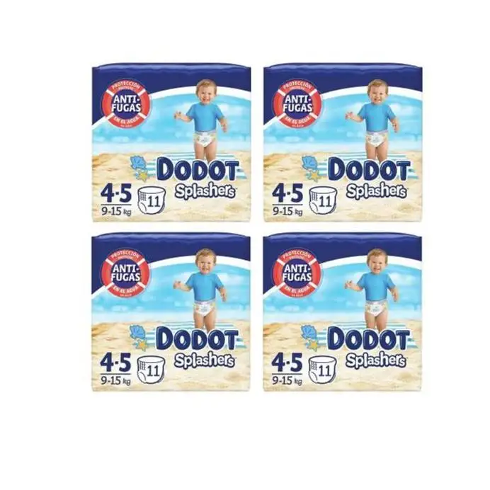 PACK de 4 – Dodot SPLASHER  Talla 4-5  (44 unidades)