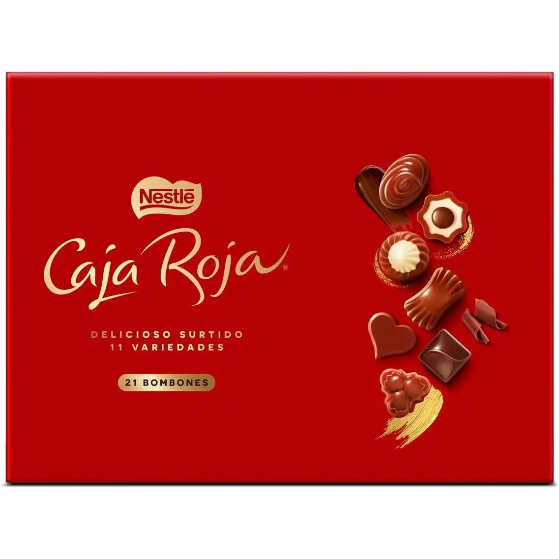 PACK DE 4 - Bombones de Chocolate Caja roja nestlé 198g TOTAL 792g