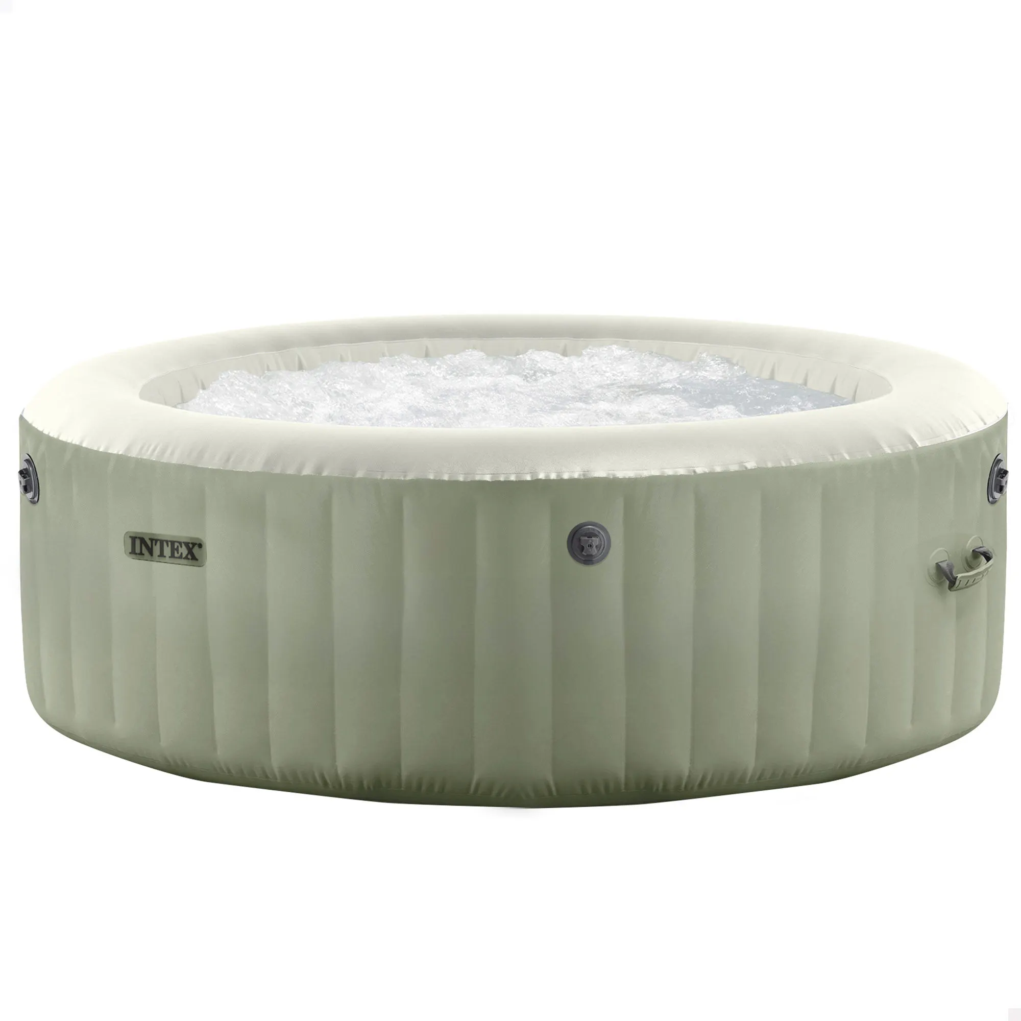 INTEX - Spa hinchable Bubble Massage Verde Oliva 4-6 personas, calentador 2.200W, salidas de aire caliente, caja de… — oferta en AliExpress