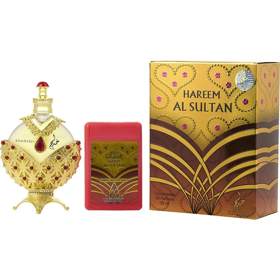 Hareem Al Sultan Gold de Khadlaj Perfume in oil Arabic elegant woman-35ml