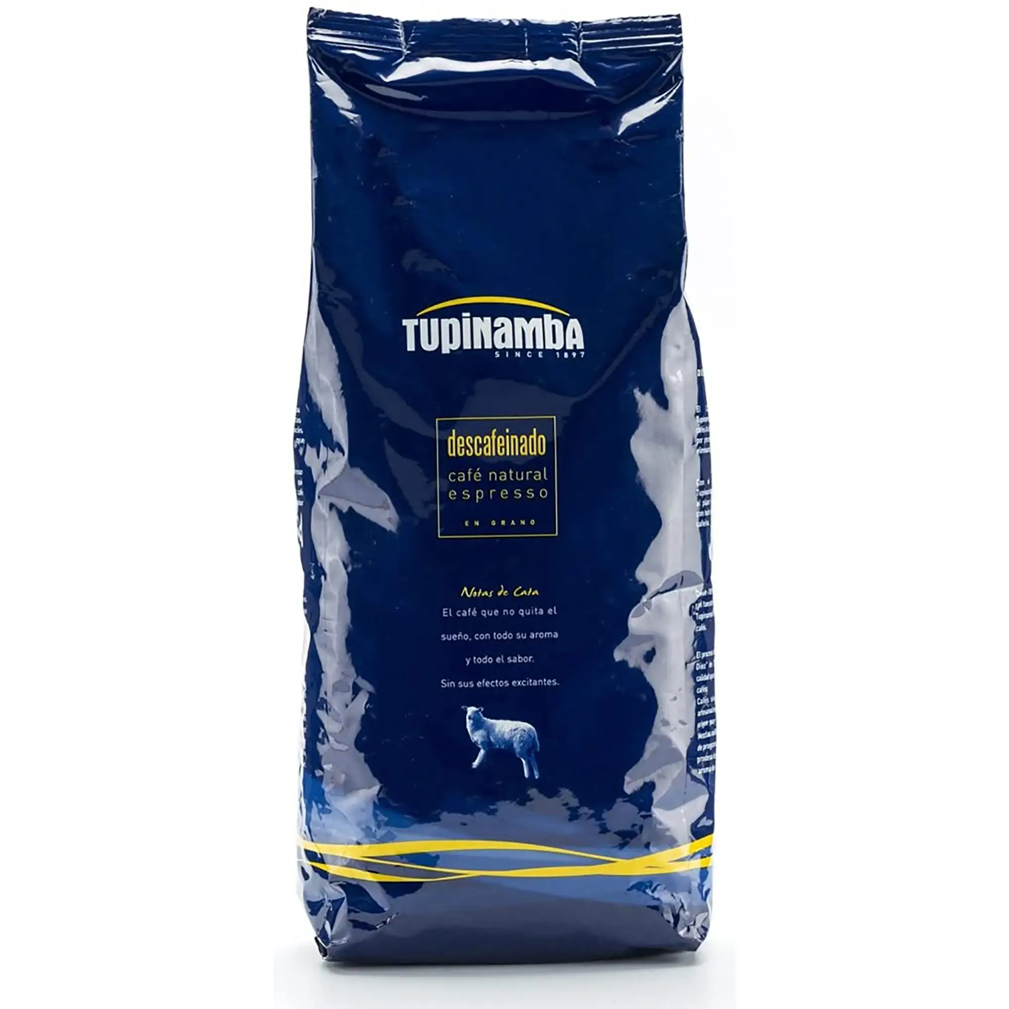 Café en grano Descafeinado Tupinamba 100 % Natural 1 kg