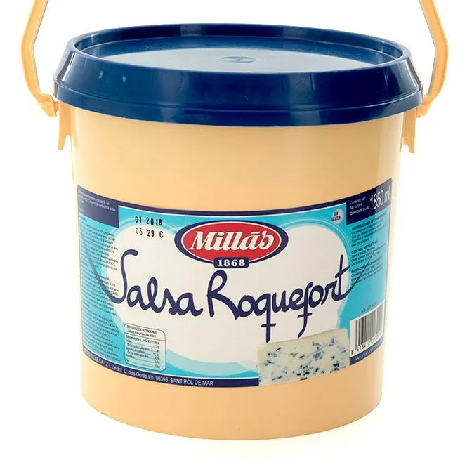 MILLAS Salsa Roquefort 1850 ml - Cubo Ideal para Hamburguesas y Platos Gourmet