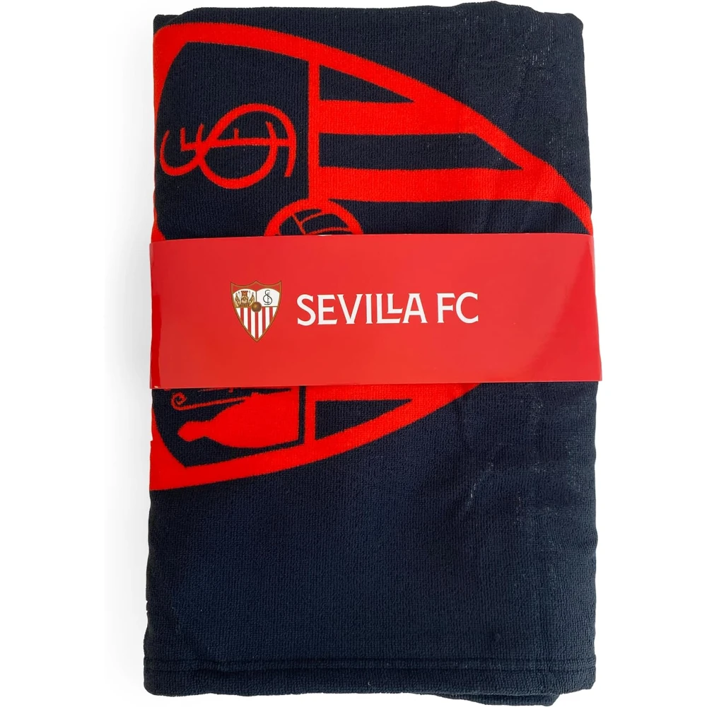 Black Sevilla FC shield 180x90 77660 microfiber towel