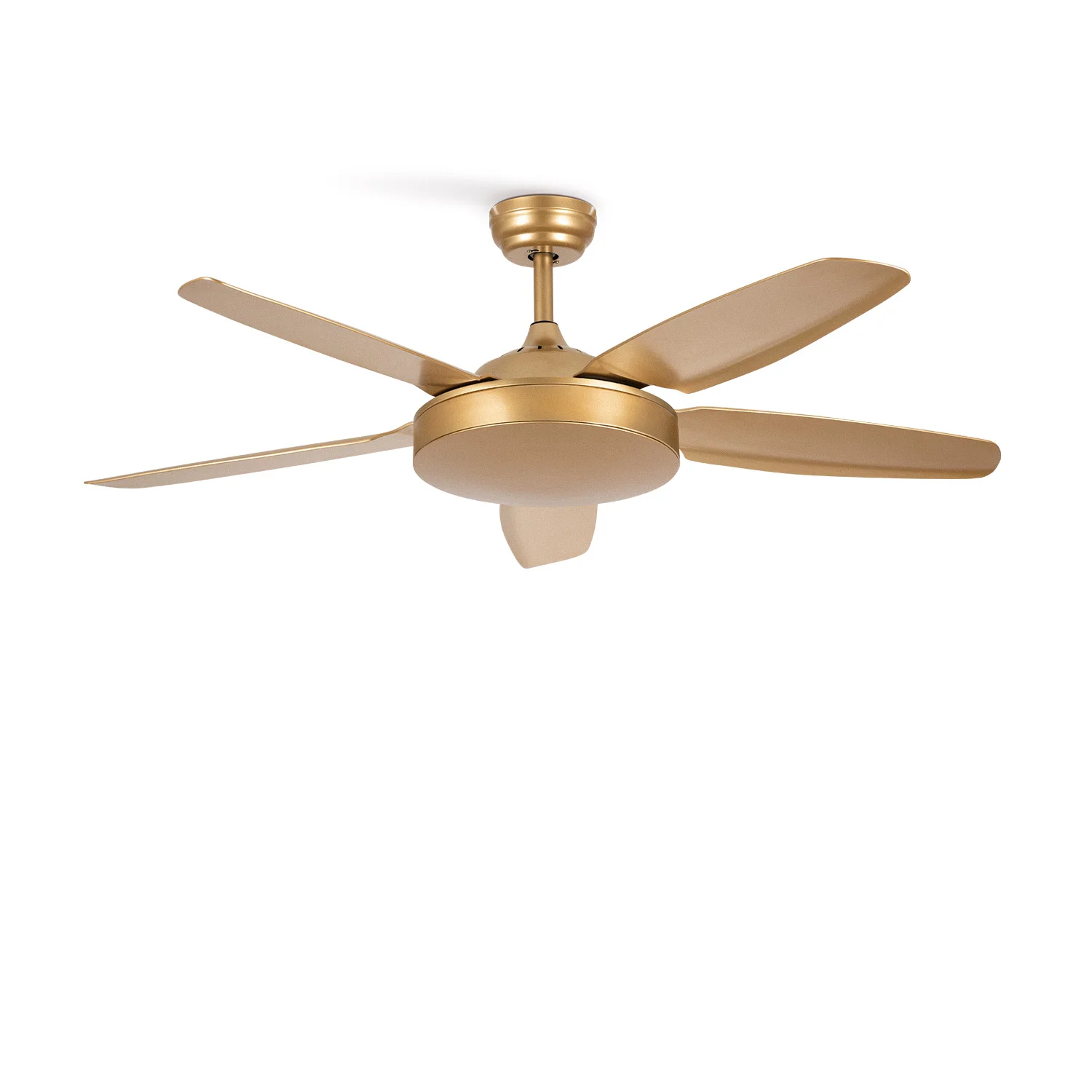 Create - 40w silent ceiling fan ø132 cm - 6 speeds, summer/winter function - copper- wind flat