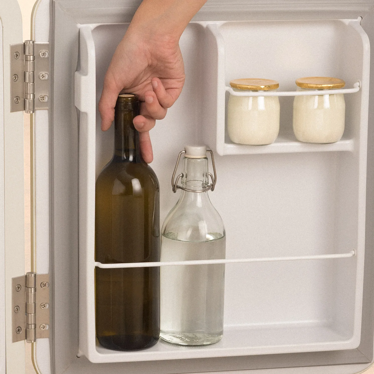 Create - retro fridge 48l gold - refrigerator, retro vintage aesthetics