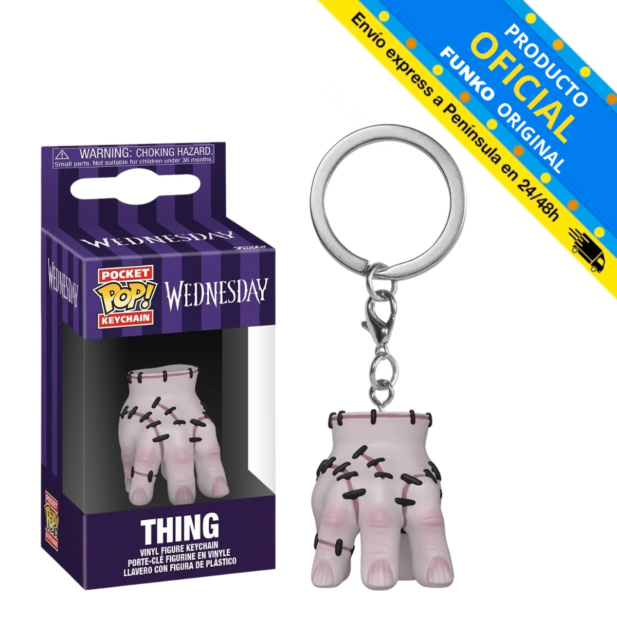 Funko pop! Keychain wednesdays – cosa, 86678, officially licensed store, shipping in 24-48 hours peninsula, toy, figure, doll, bob, series, netflix, hand #2