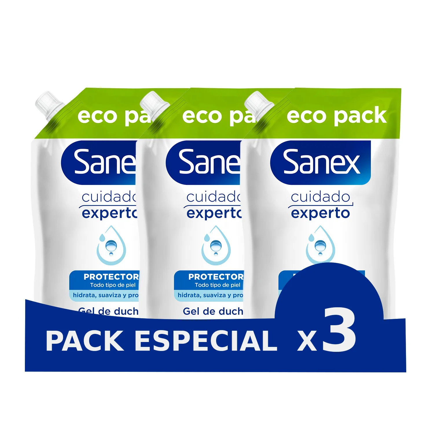 Gel de ducha hidratante Sanex Cuidado Experto Protector recarga 950ml