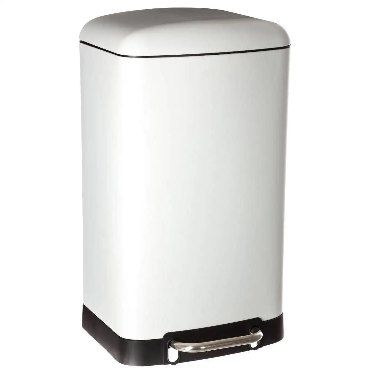 Cubo de Basura Metálico Ariane Blanco 30L - Dimensiones 34x32x61cm