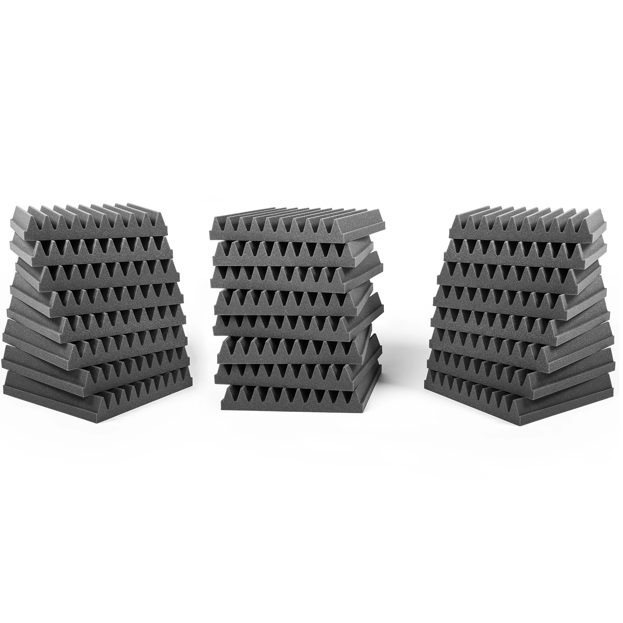AP ACOUSPANEL BUILDING ACOUSTICS Pack 24 Paneles Acústicos Espuma 30x30x4cm Gris Antracita Ignífugo