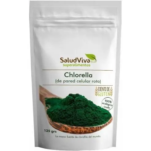 SALUD VIVA Chlorella en Polvo Bio 125g - Desintoxicación, Energía y Mejora Inmunidad
