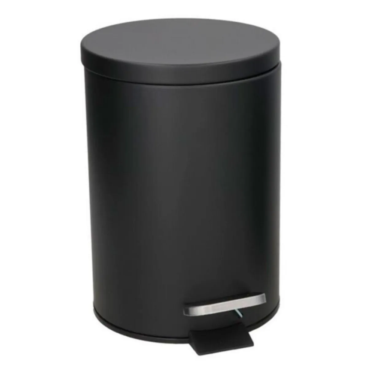 ZYLX SHOPPING – Papelera de pedal metálicas con cubo interior extraíble 3 L o 5 L color negro