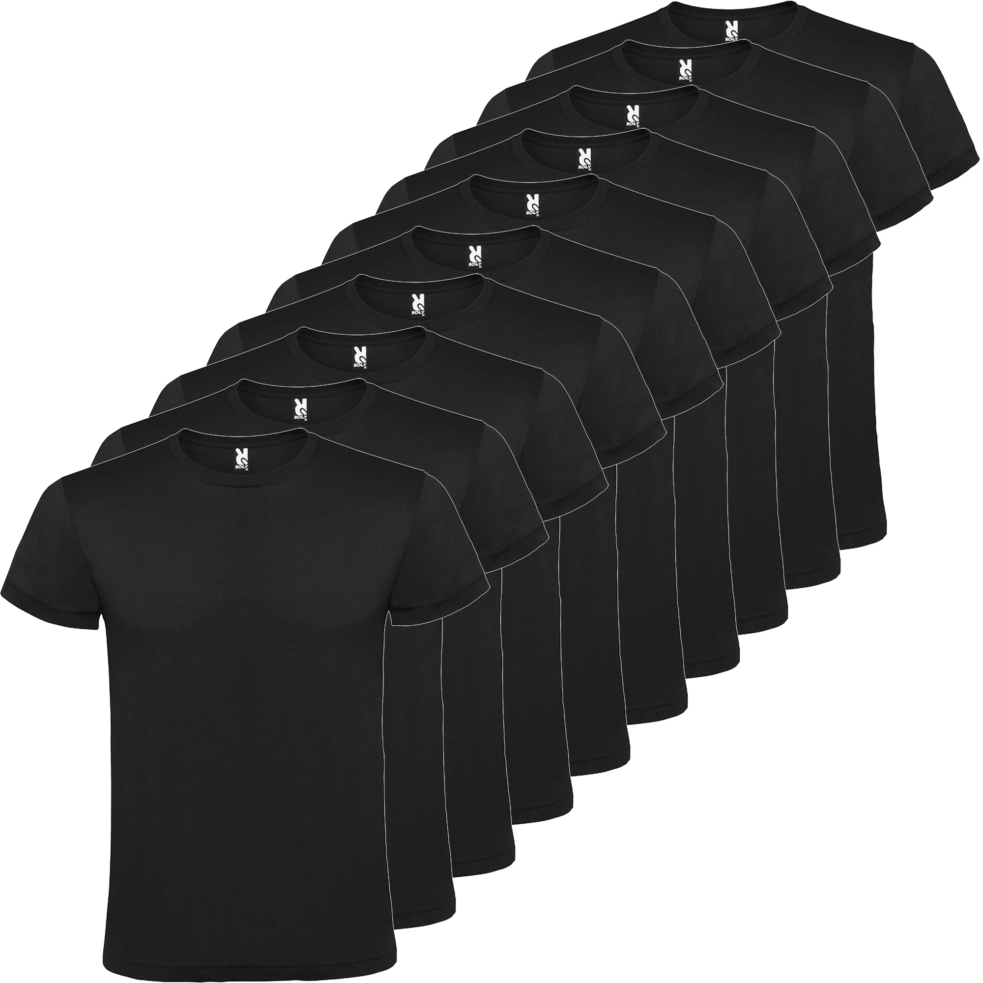 PACK 10 | Camiseta Algodón 150 | Hombre | Manga Corta | Roly