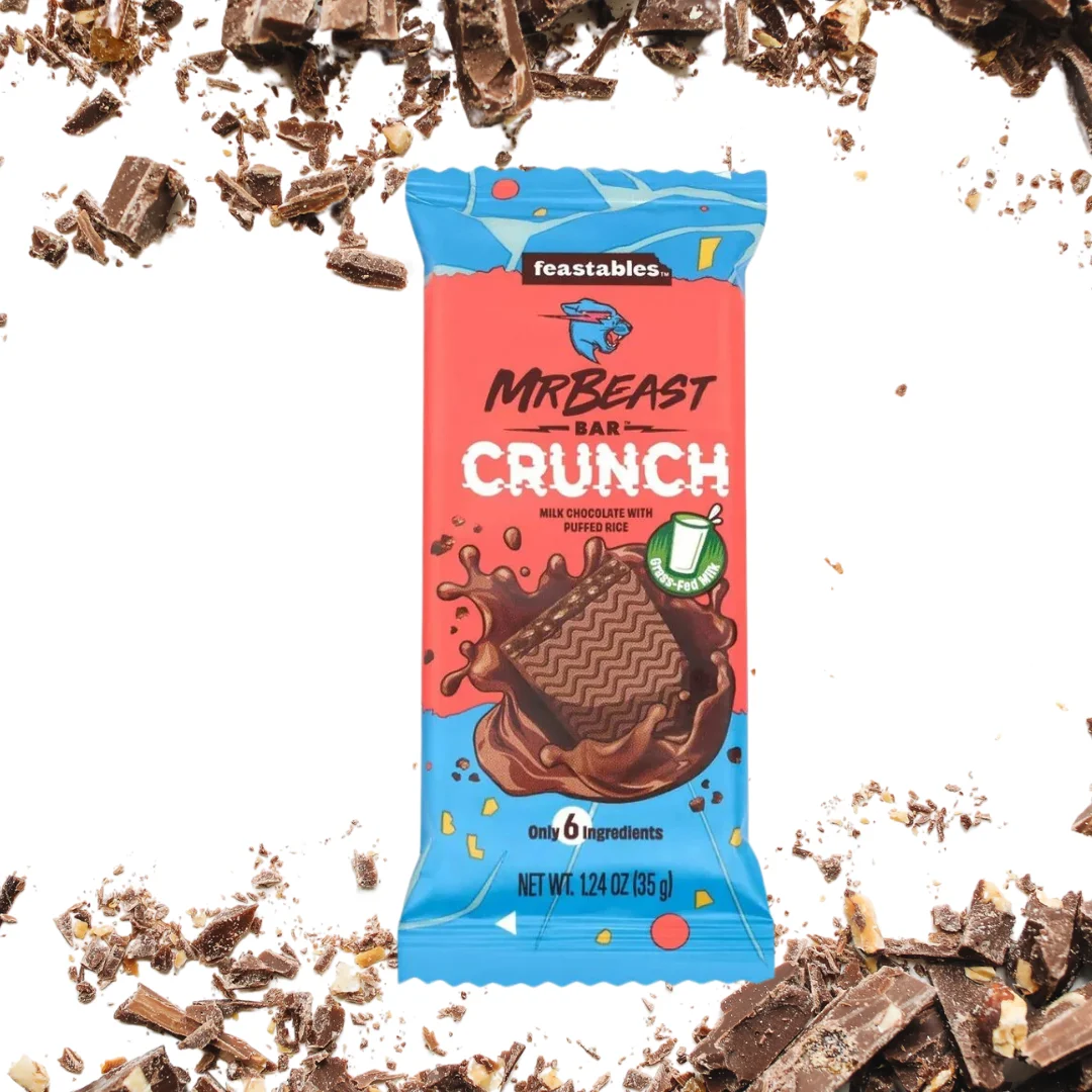 Mr beast feastables chocolate crunch board 60gr- pack 3