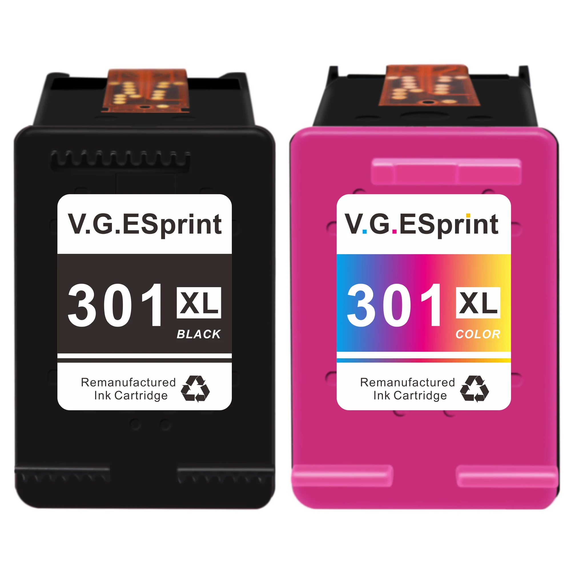 V.G. Sprint 301 XL printer cartridge compatible with HP Deskjet 1000 1050 2000 2050 2050S Envy 5532 450