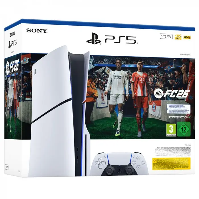 Playstation 5 disco slim 1tb console pack + ea sports fc26 game (download code) #1