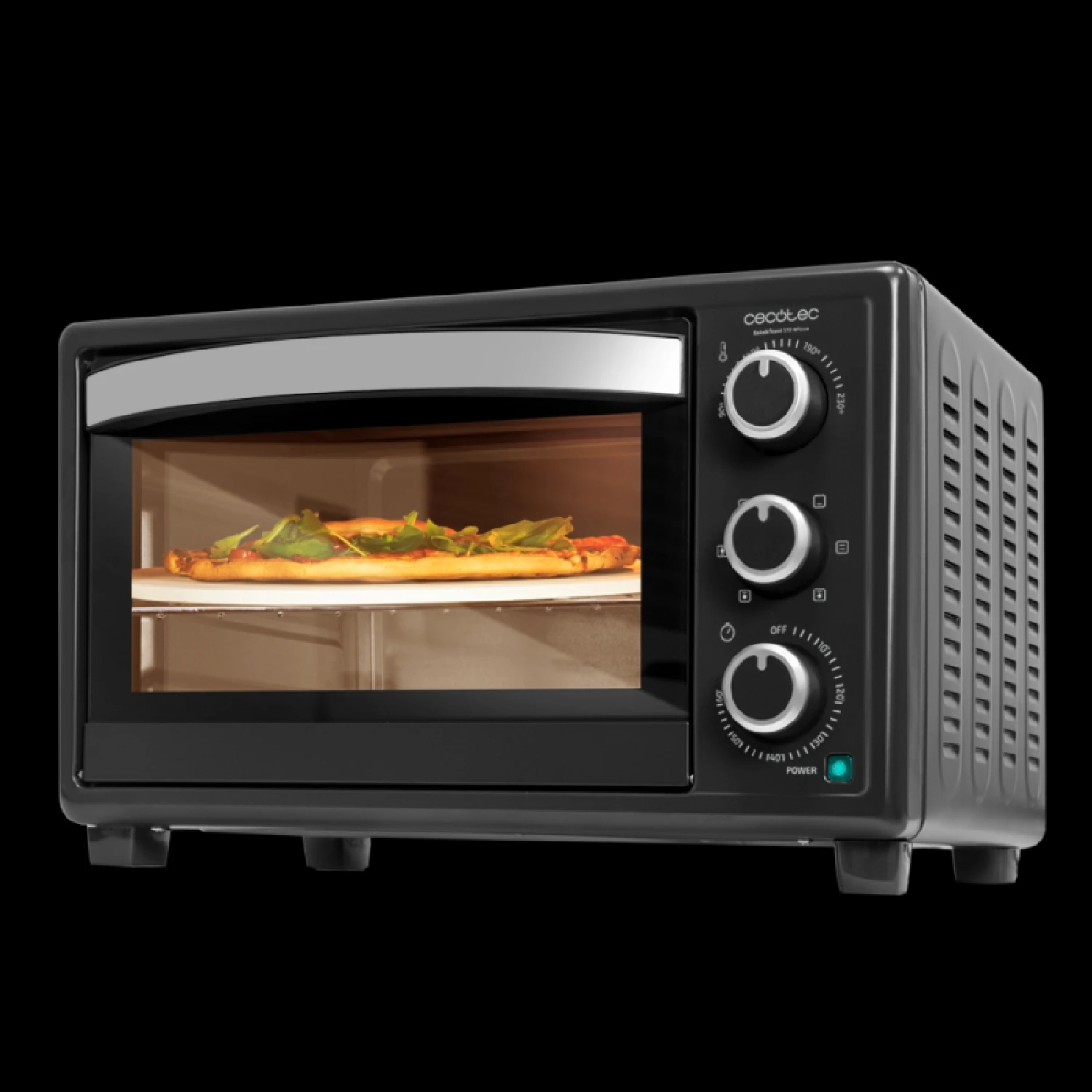 Cecotec bake&toast 2600 black 4pizza table oven