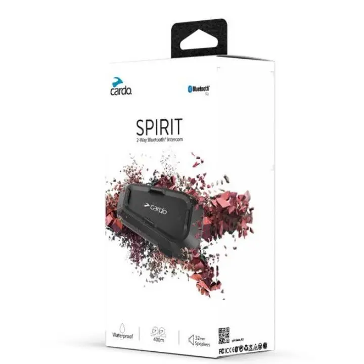 Casco Moto Intercomunicador Cardo Spirit Negro Unica Negro Unica