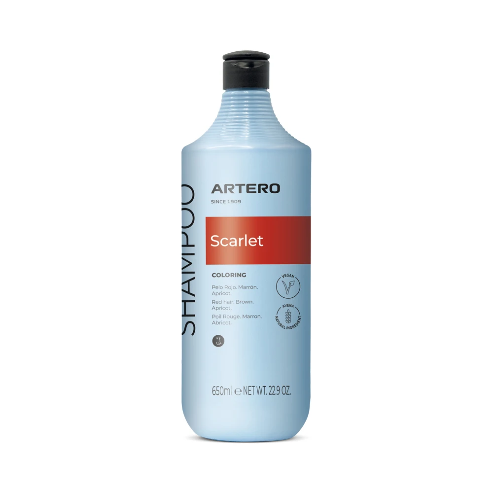 Artero Scarlet - Champú Especializado para Realzar el Color Natural del Pelaje Canino en Tonos Rojos y Chocolate (650 ml)