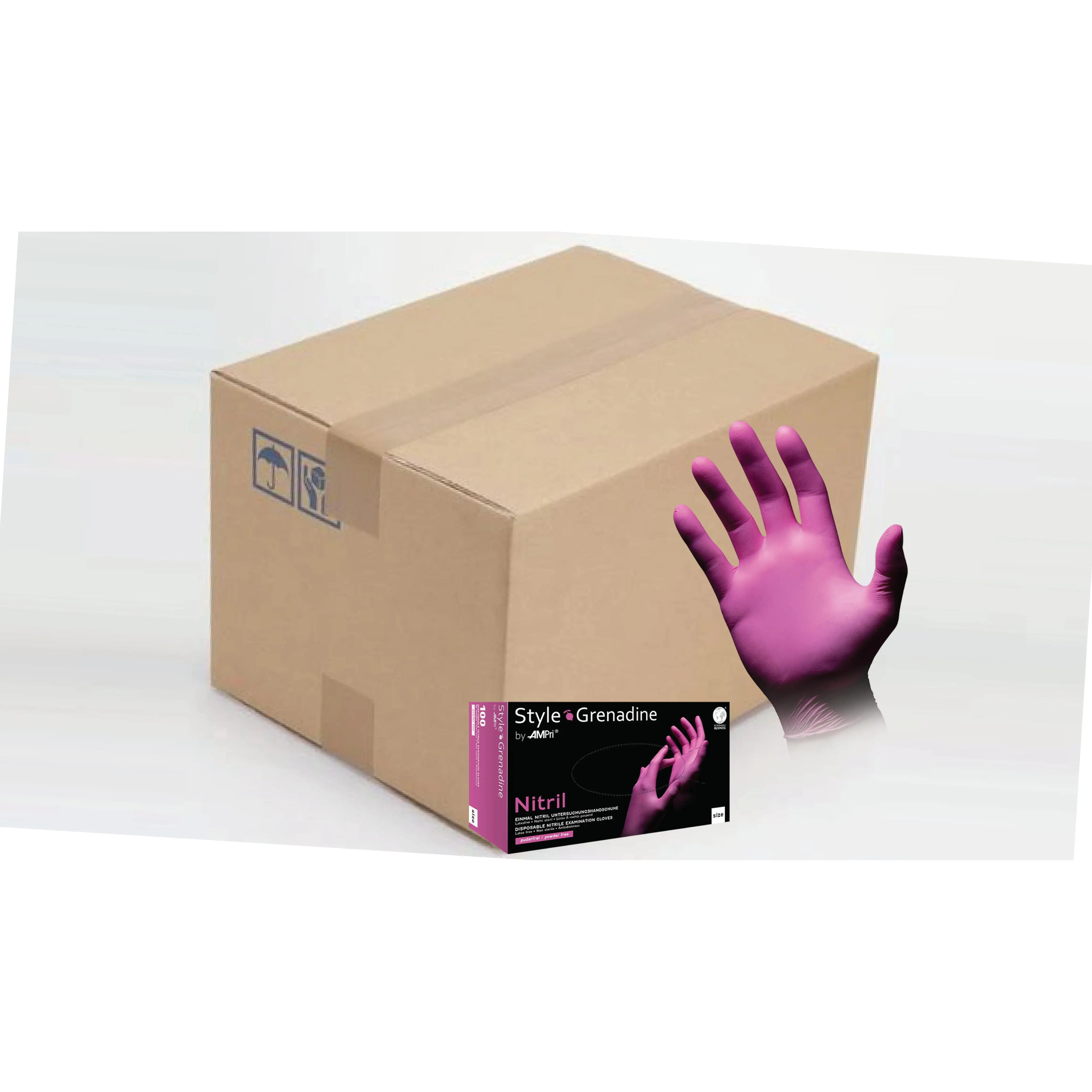 ENVIO GRATIS LIQUIDACION STOCK CADUCIDAD PACK 10 CAJAS de 100 Guantes de NITRILO ROJO sin polvo by AMpri