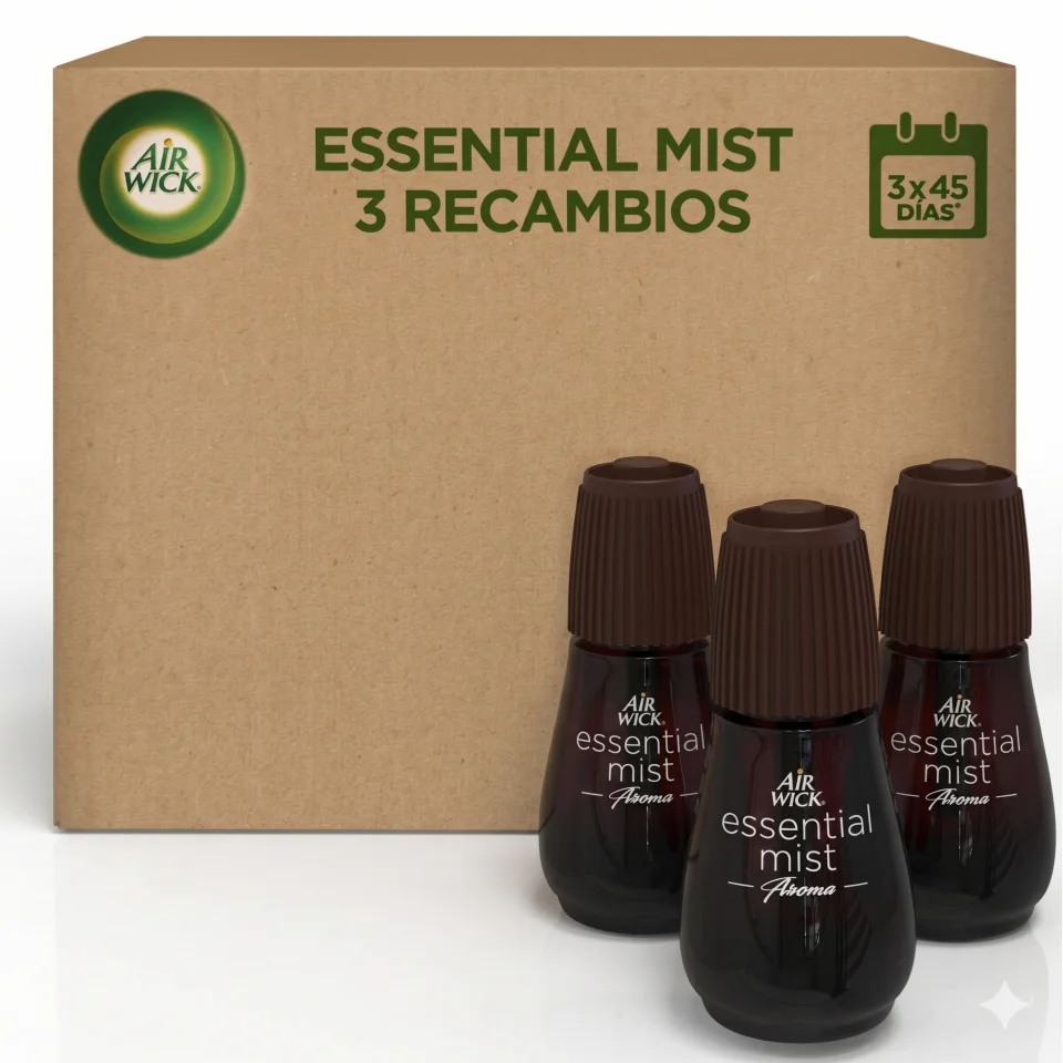 Air Wick Ambientador Essential Mist Difusor Aroma Lavanda 3 Recambios